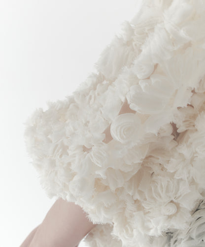 multiway flower peplum blouse