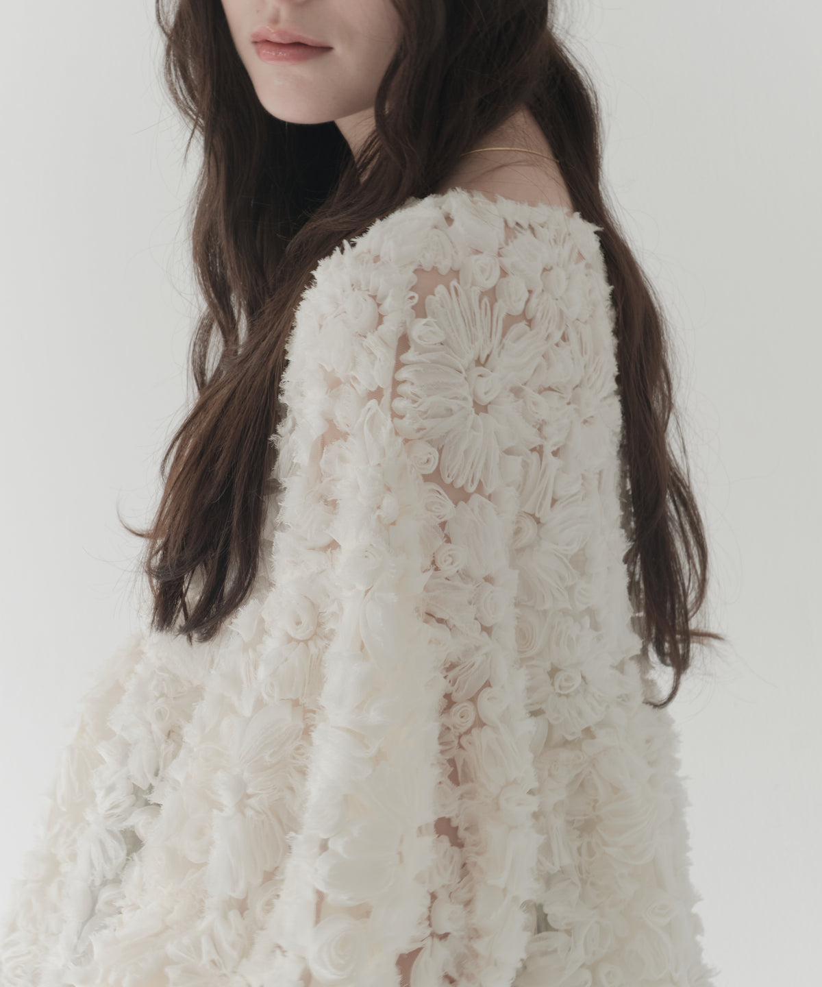 multiway flower peplum blouse