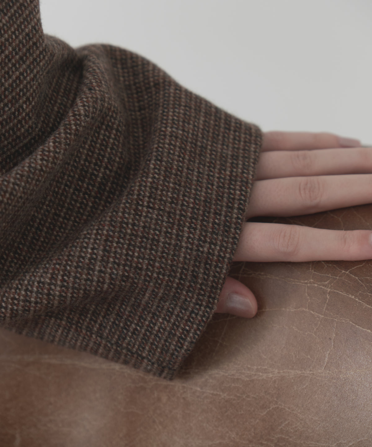 wool blend classic check jacket
