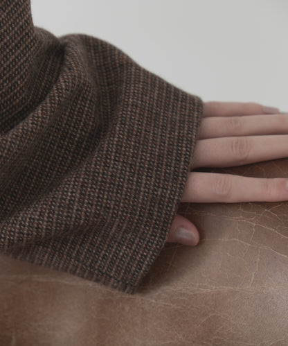 wool blend classic check jacket