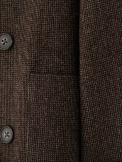 wool blend classic check jacket