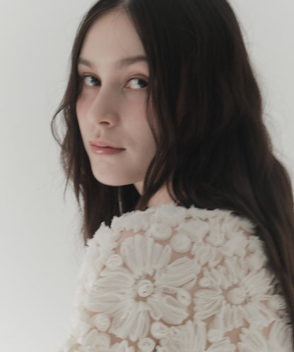 multiway flower peplum blouse