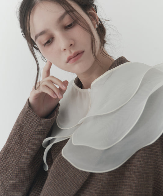 2way layered tulle collar