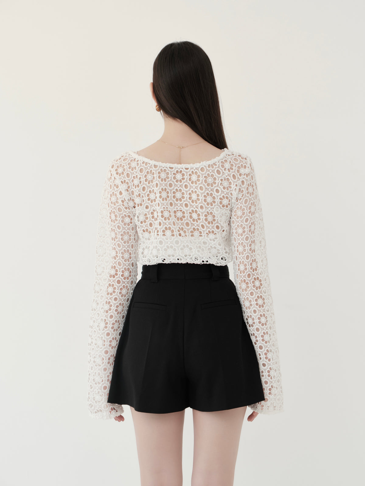 flower lace 2way top
