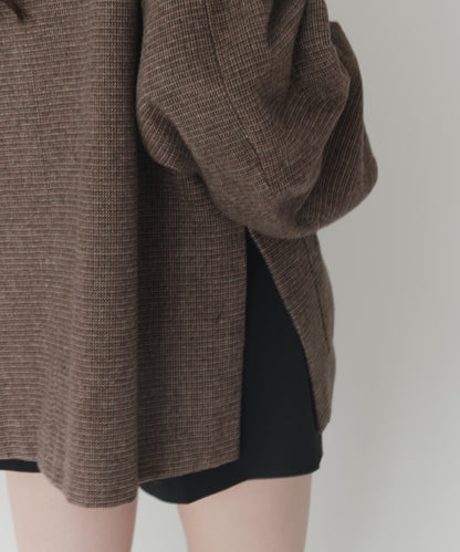 wool blend classic check jacket