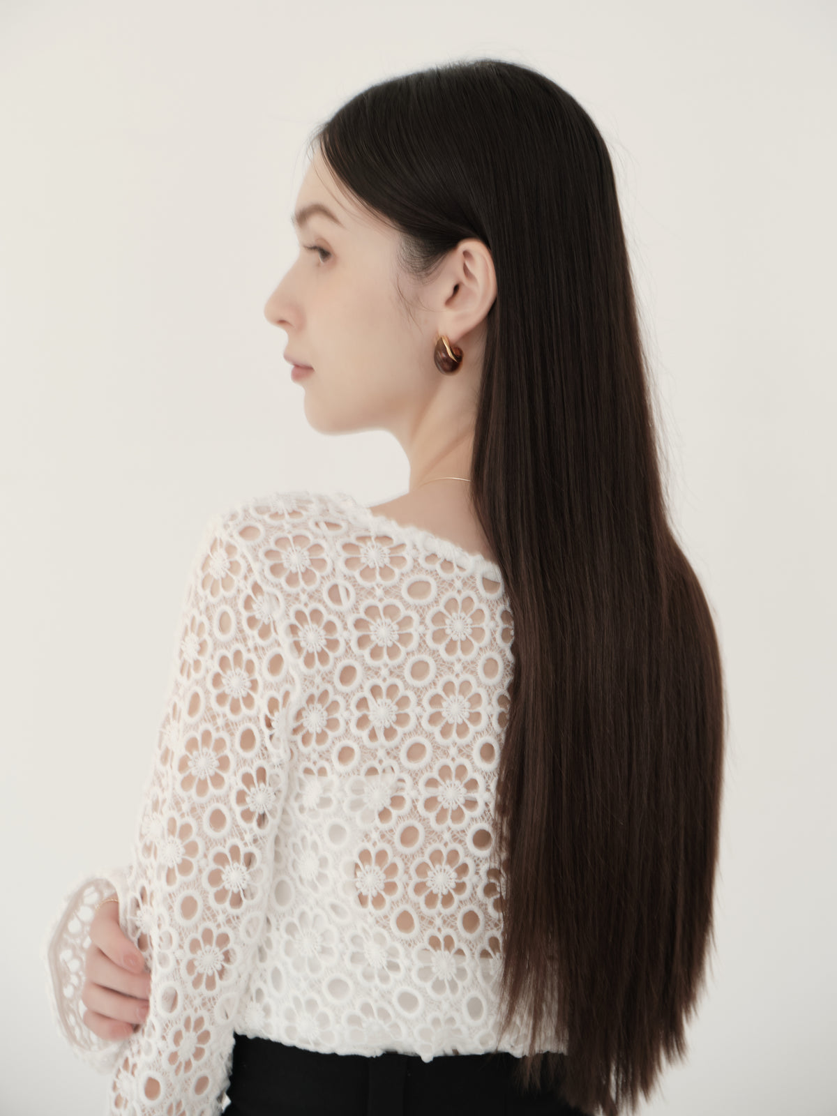 flower lace 2way top