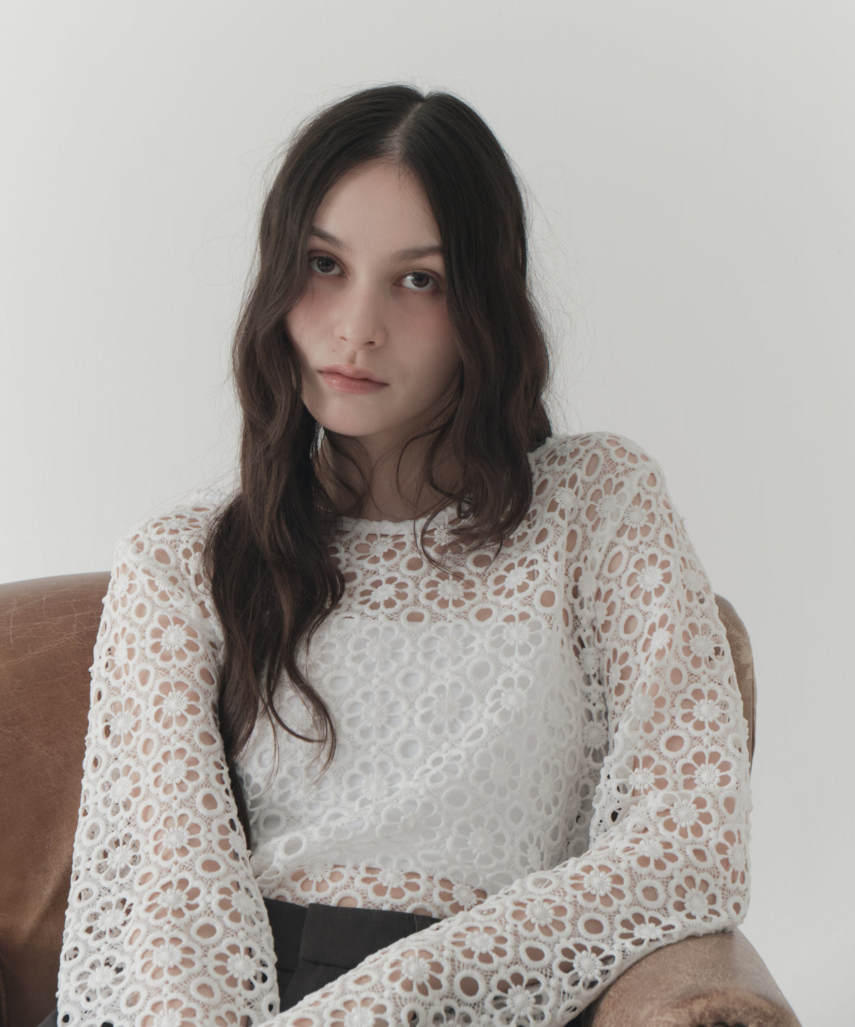 flower lace 2way top