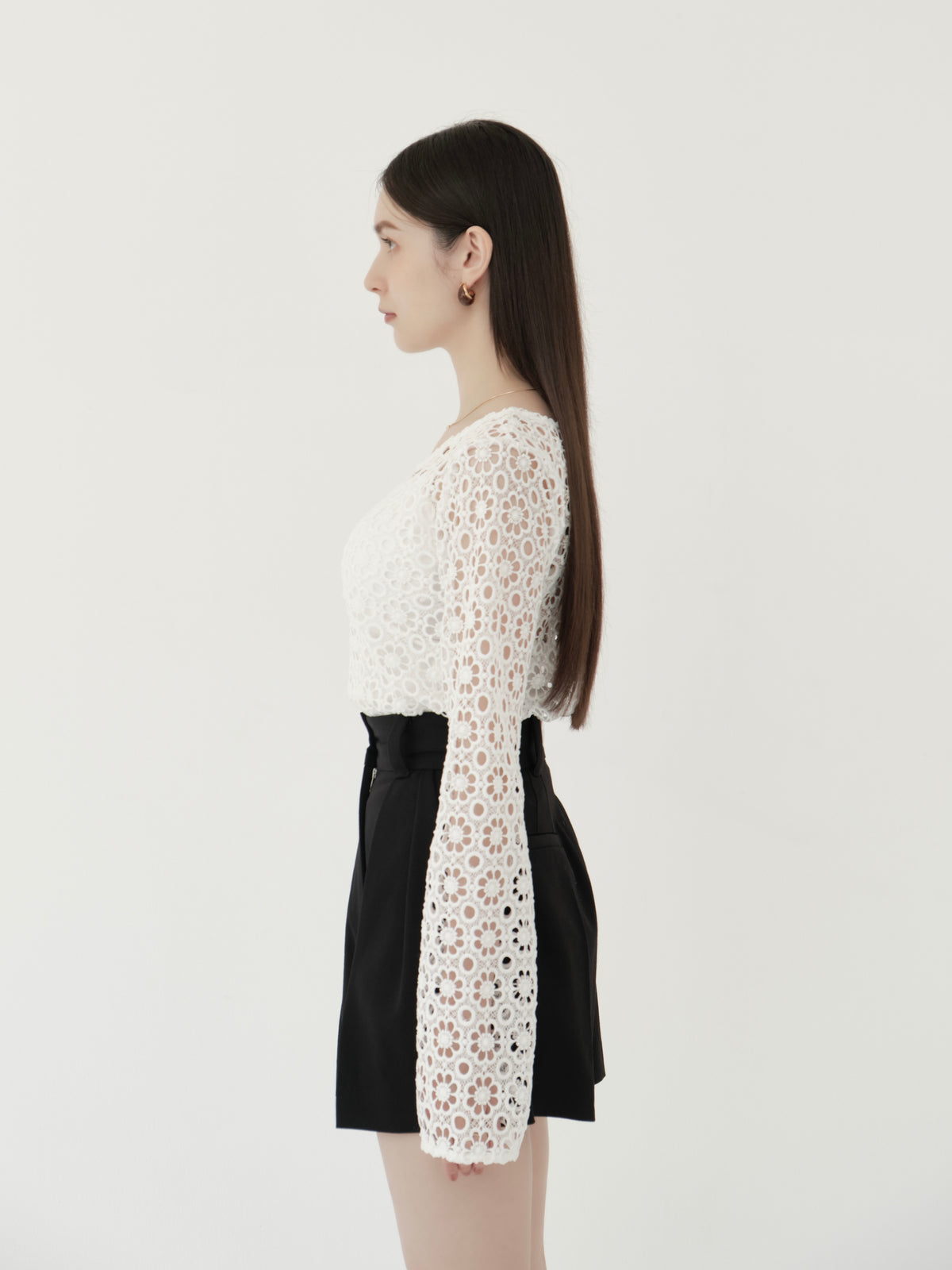 flower lace 2way top