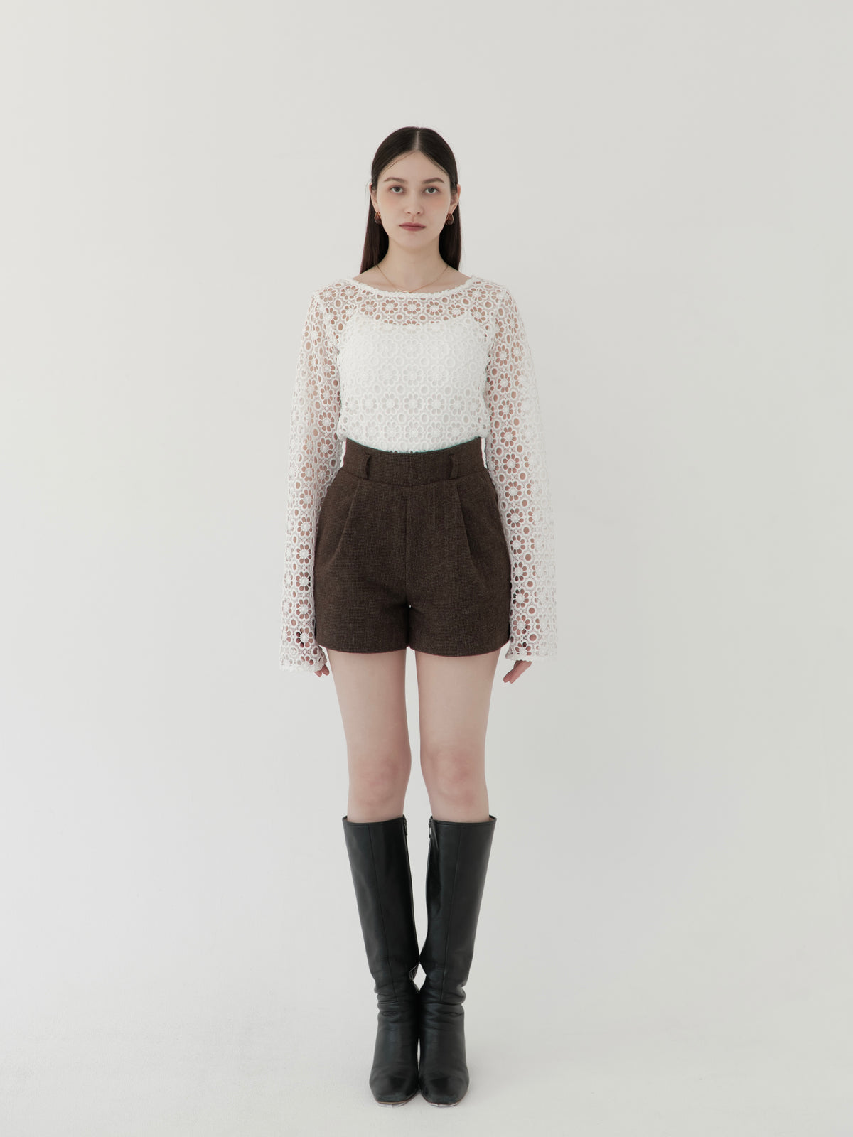 flower lace 2way top