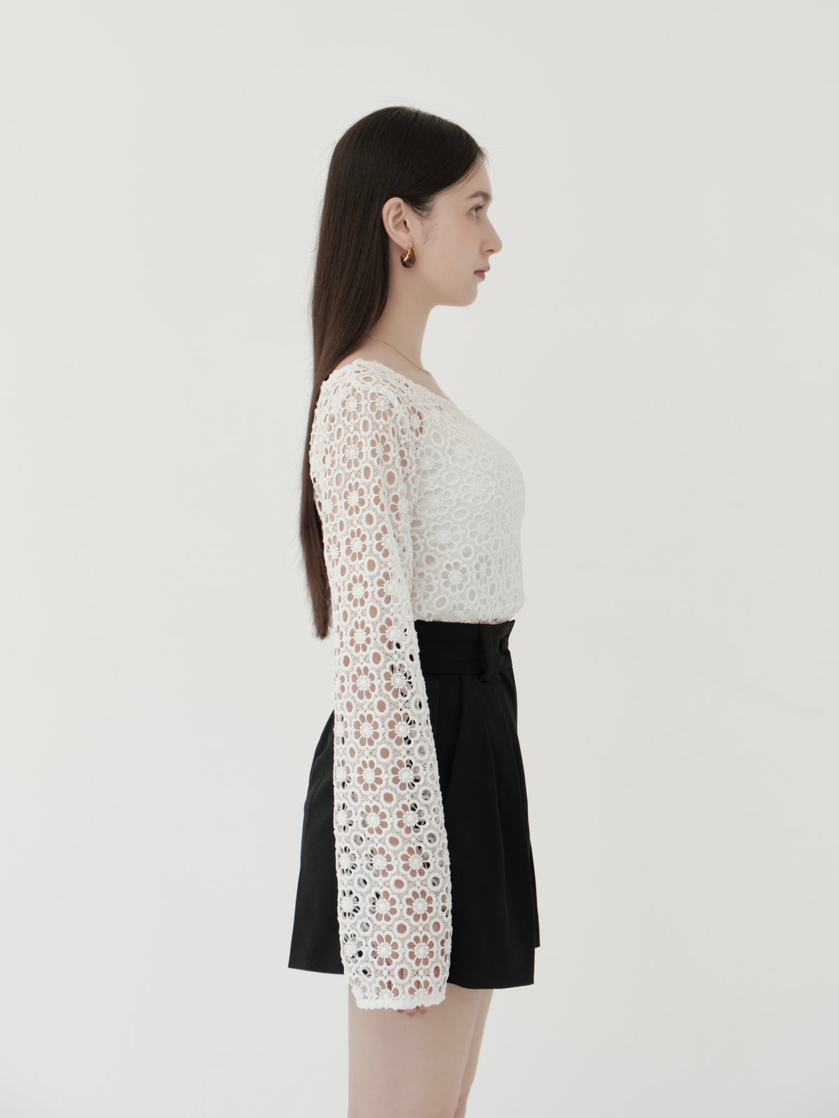 flower lace 2way top
