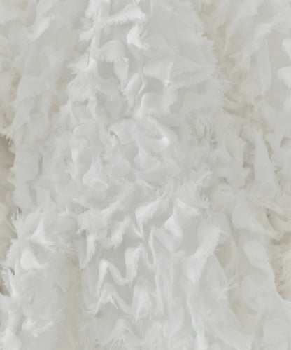 feather jacquard peplum blouse