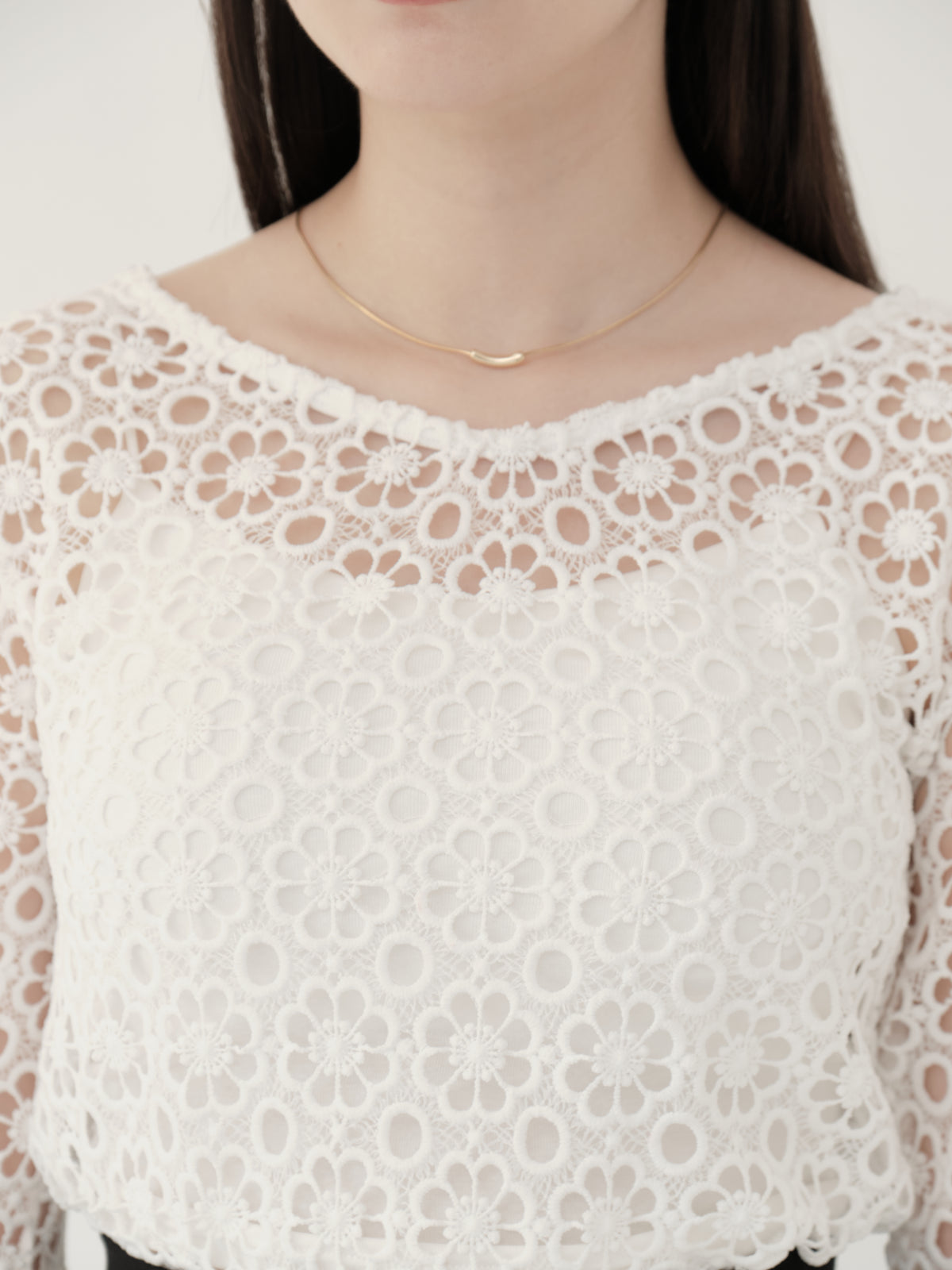 flower lace 2way top