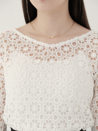 flower lace 2way top
