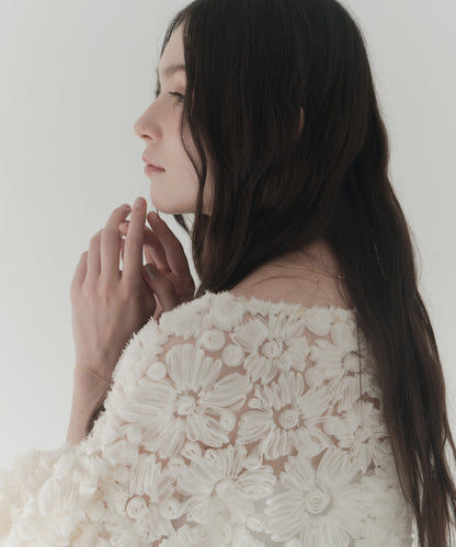 multiway flower peplum blouse