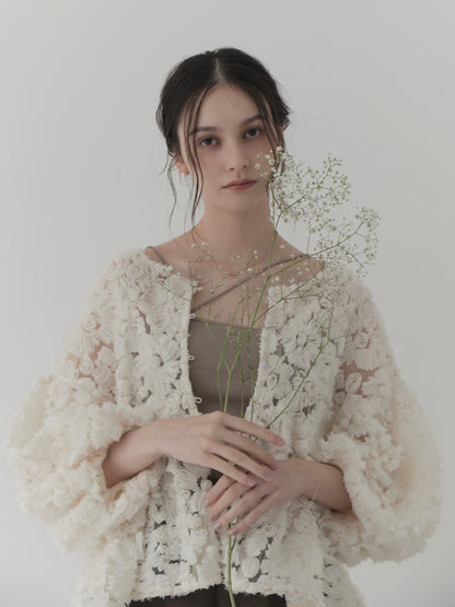 multiway flower peplum blouse