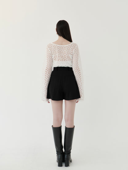 flower lace 2way top