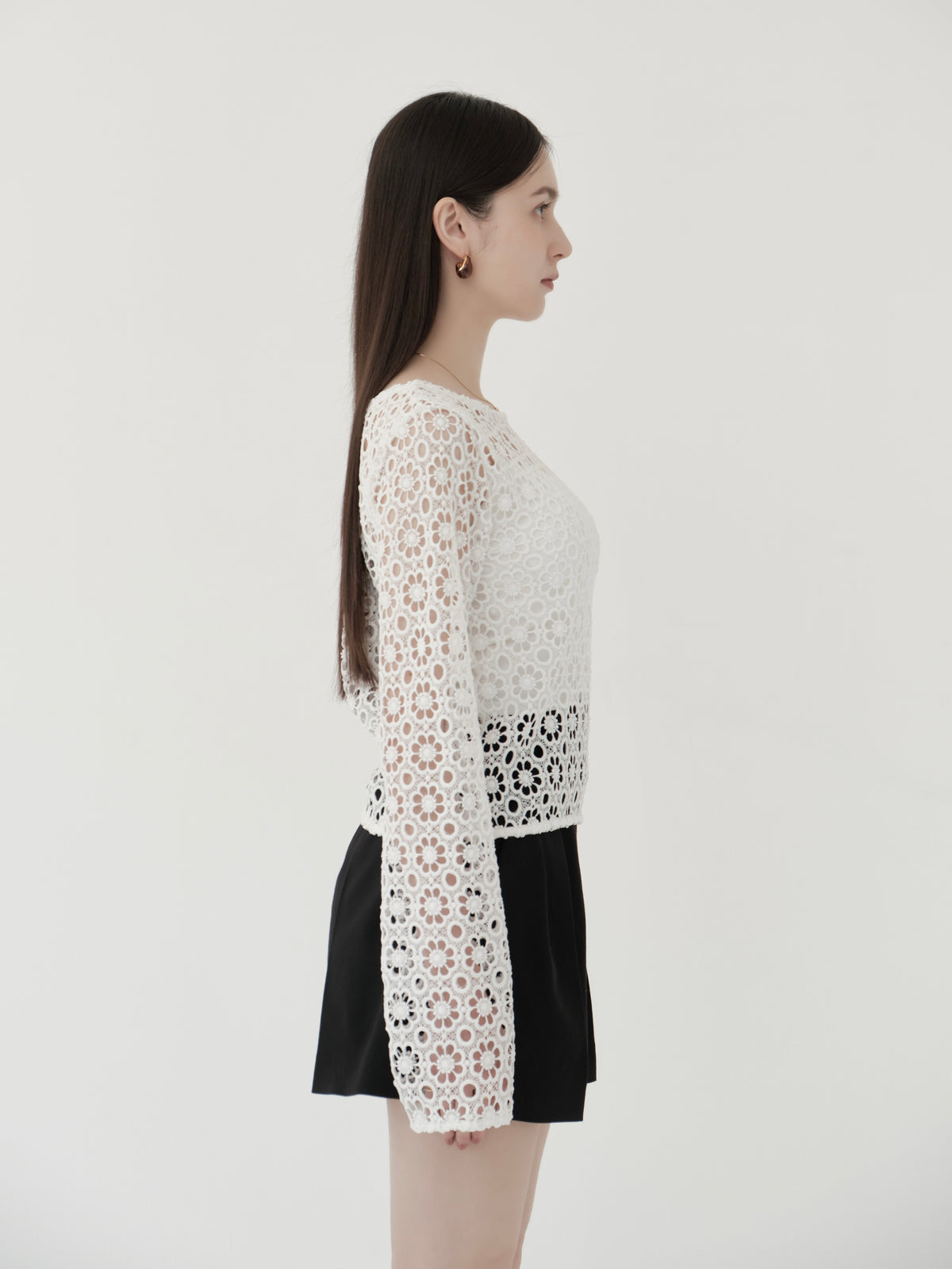flower lace 2way top