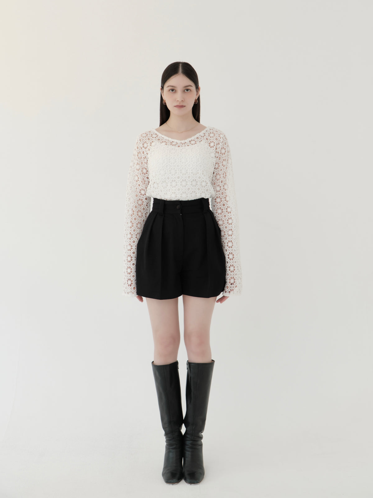 flower lace 2way top